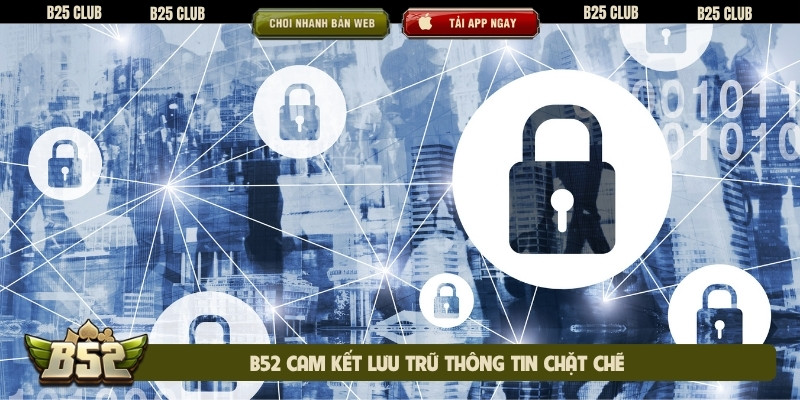 B52 cam kết lưu trữ thông tin chặt chẽ